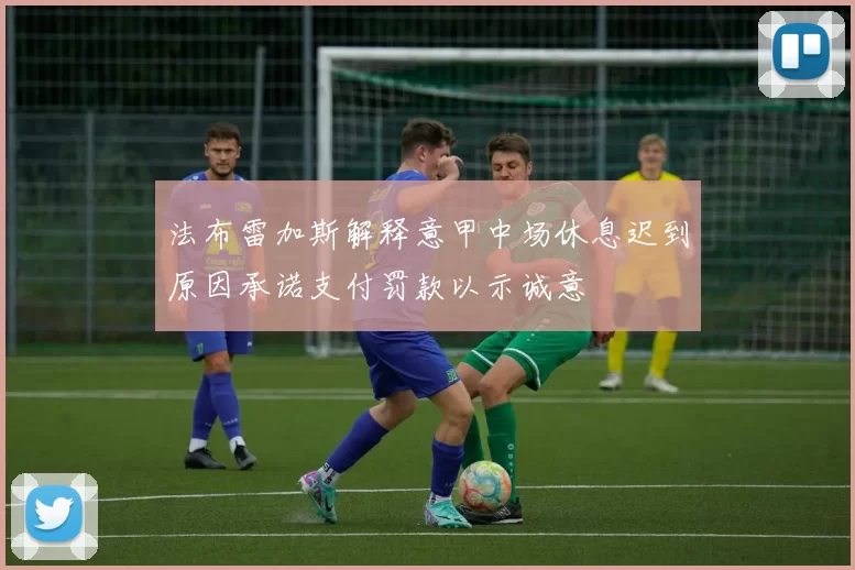 法布雷加斯解释意甲中场休息迟到原因承诺支付罚款以示诚意
